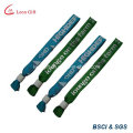 Promotional Polyester Bracelet with Metal Tag